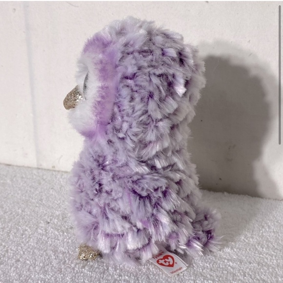 5/$25 Ty TySilk Moonlight Purple Fuzzy Owl Plush Stuffed Animal - Picture 3 of 12